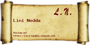 Lini Nedda névjegykártya
